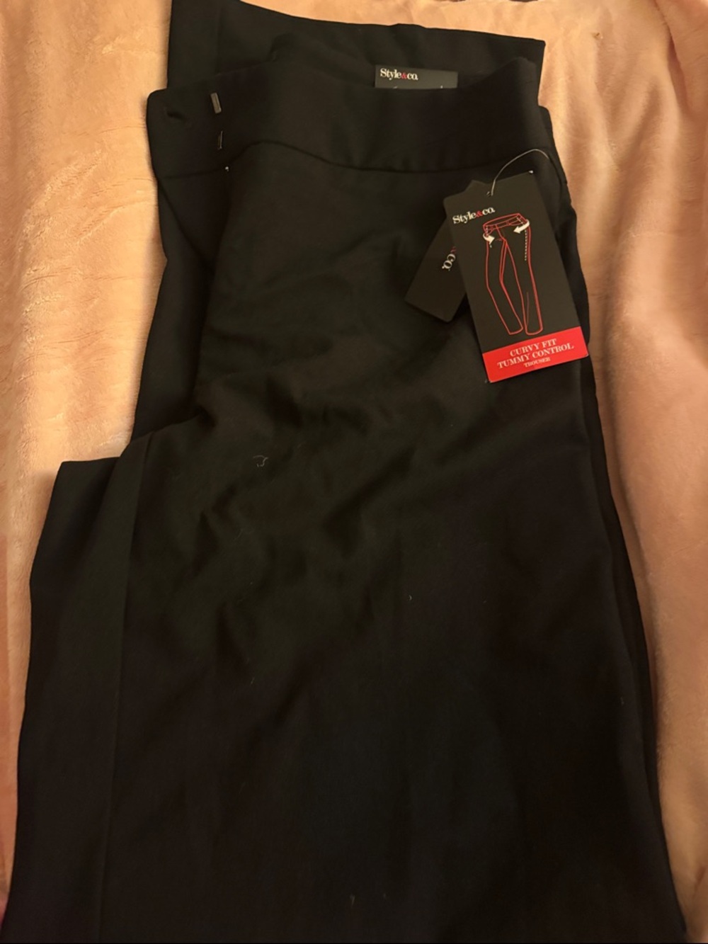 Style & Co. Black womenDress Pants - Stretch Waistband